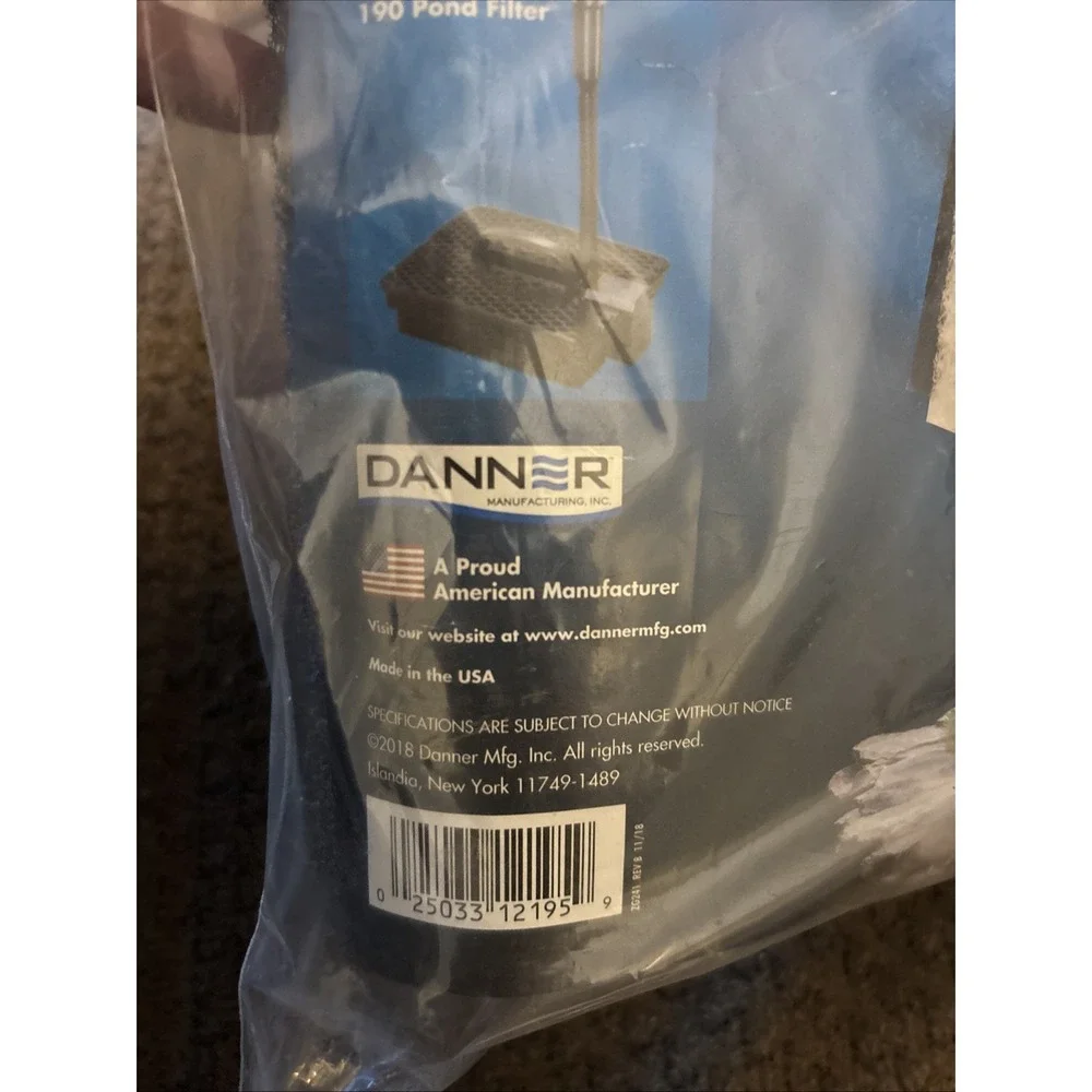Danner Mfg. 12195 Pondmaster Coarse Foam Pad‎ Replacement Filter Lot Of 2